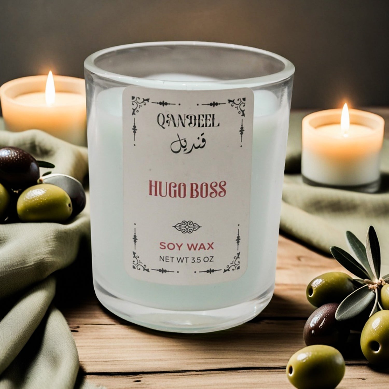 HUGO BOSS JAR CANDLE qandeelofficial new