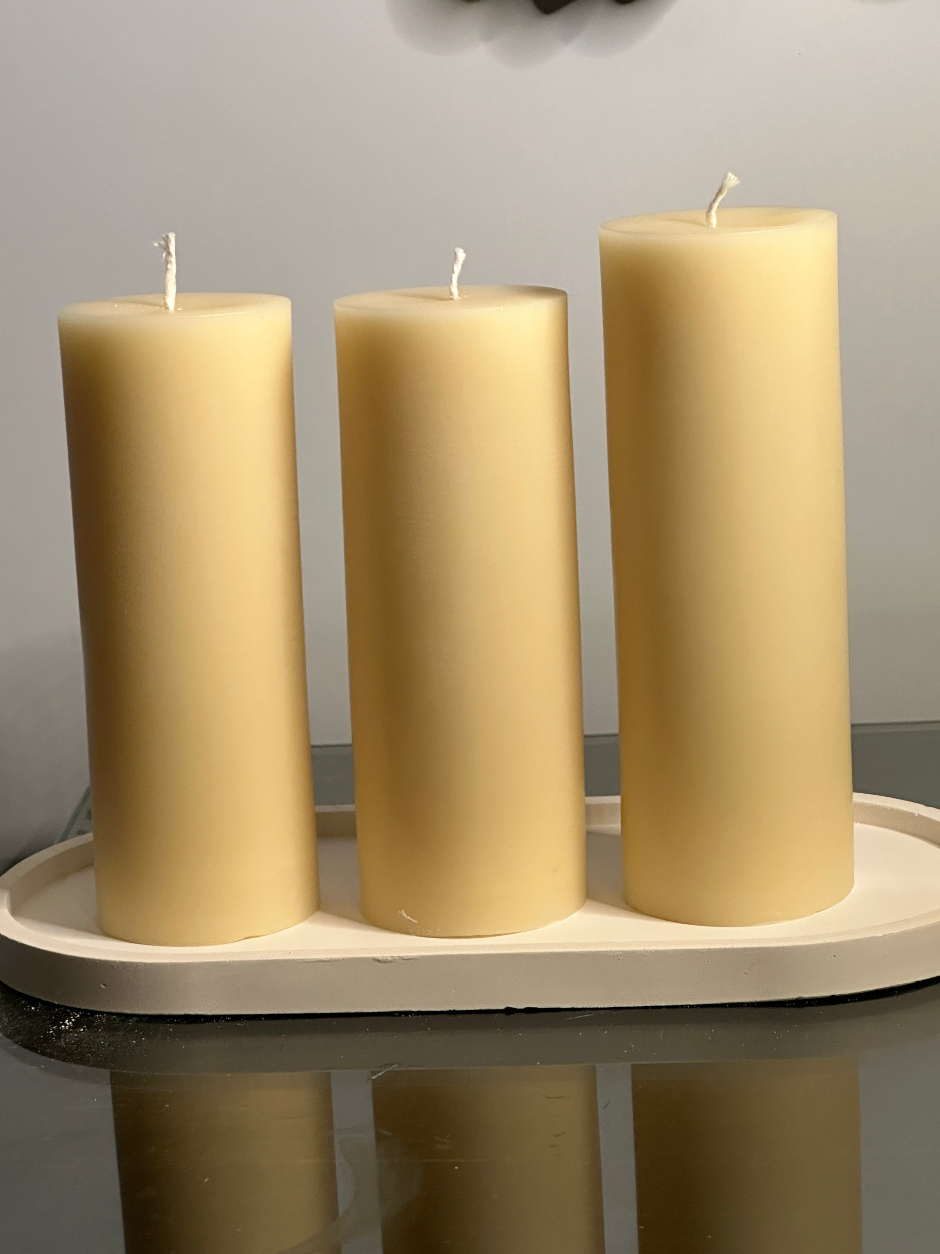 Plain Scented Pillar Candle qandeelofficial