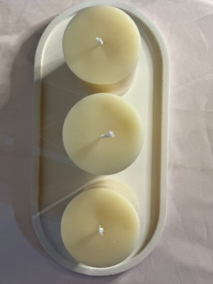 Plain Scented Pillar Candle qandeelofficial