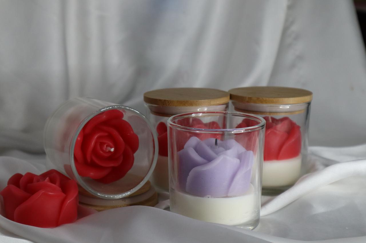 ROSE JAR CANDLE qandeelofficial new
